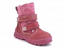 215-96,87,17 Тотто (Totto), ботинки детские зимние ортопедические профилактические, мех, нубук, кожа, розовый. в Новокузнецке