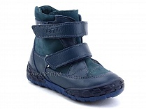 127-3,13 Тотто (Totto), ботинки демисезонные утепленные, байка, синий, кожа в Новокузнецке