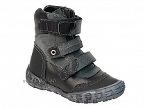 210-21,1,52Б Тотто (Totto), ботинки демисезонные утепленные, байка, черный, кожа, нубук. в Новокузнецке