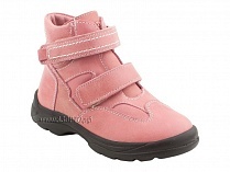 211-307 Тотто (Totto), ботинки детские зимние ортопедические профилактические, мех, кожа, розовый. в Новокузнецке