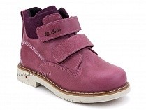1071-10 (26-30) Миниколор (Minicolor), ботинки детские ортопедические профилактические утеплённые, кожа, флис, розовый в Новокузнецке