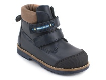 505-MSС (23-25)  Минишуз (Minishoes), ботинки ортопедические профилактические, демисезонные неутепленные, кожа, темно-синий в Новокузнецке