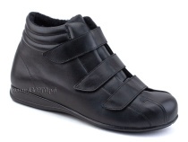 5008-02-1 Плюмекс (Plumex), ботинки для взрослых зимние, натуральная шерсть, кожа, черный, полнота 10 в Новокузнецке