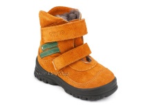 203-85,044 Тотто (Totto), ботинки зимние, оранжевый, зеленый, натуральный мех, замша. в Новокузнецке
