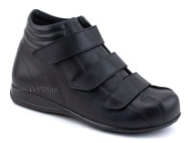 5008-01  Плюмекс (Plumex), ботинки для взрослых демисезонные утепленные, кожа, черный, полнота 10. в Новокузнецке